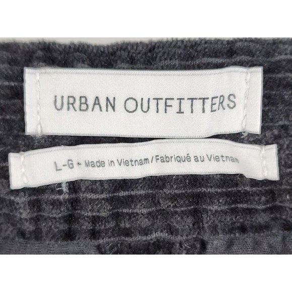 Urban Outfitters Skirt Womens Large Black Corduroy Zipper Pockets Mini - Picture 3 of 10